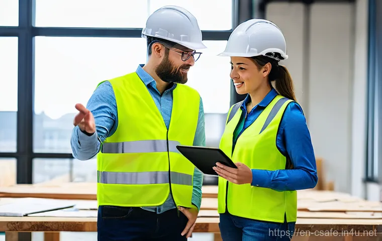 건설안전 관련 자격증 트렌드 분석 - **Smart Construction Site with Wearable Tech and AI Monitoring**
A wide, dynamic shot of a bustl... 건설안전 관련 자격증 트렌드 분석 - **Smart Construction Site with Wearable Tech and AI Monitoring**
A wide, dynamic shot of a bustl...